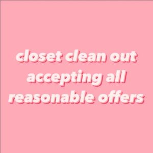 HUGE CLOSET CLEAN OUT